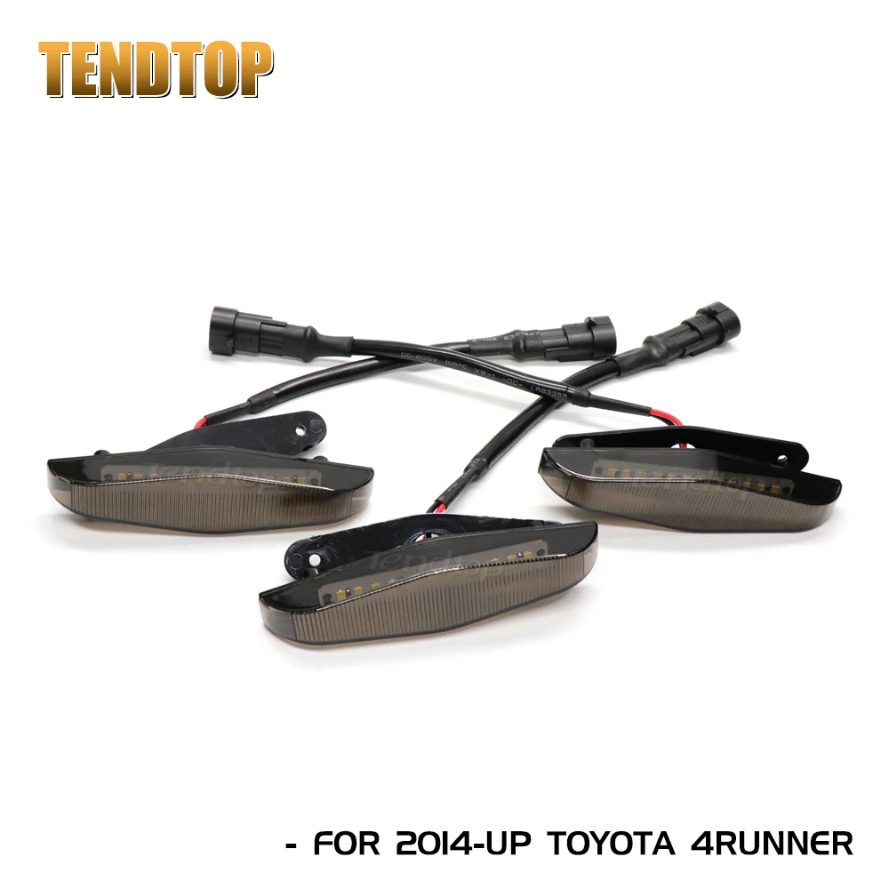

Передняя решетка Tendtop для Toyota 4runner 2014, 2015, 2016, 2017, 2018, 2019, 2020, 2021, желтая оболочка с янтарным светом