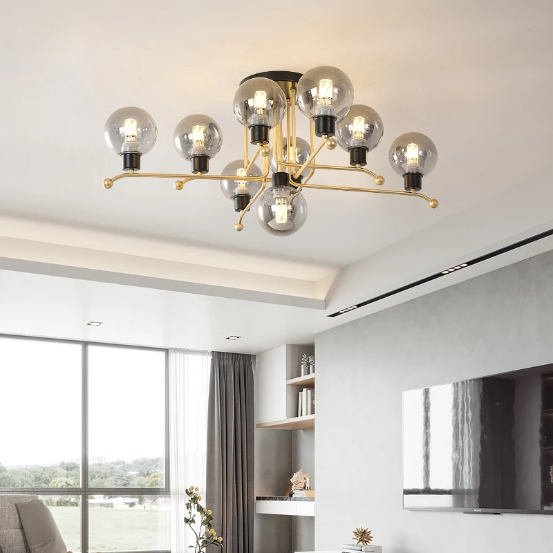 Светодиодный потолочный светильник в скандинавском промышленном стиле