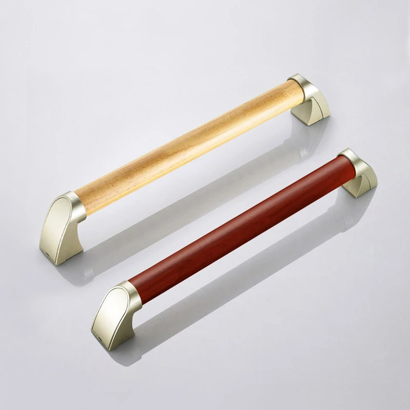 Толстые деревянные настенные ручки из цинкового сплава для пожилых людей