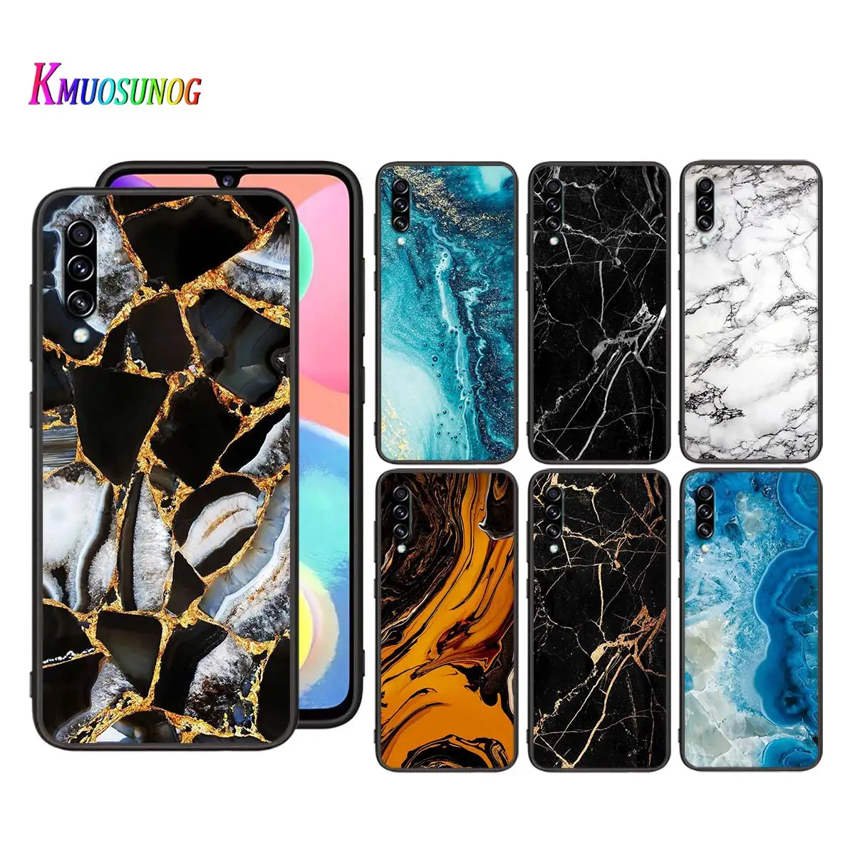 Гранитный Камень Мраморная текстура для Samsung Galaxy A90 5G A80 A70S A70 A60 A50S A40 A30 A20E A20 A20S A10S A10