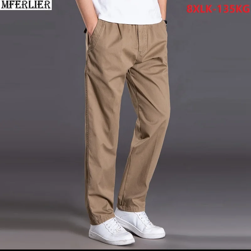 

Брюки-карго мужские хлопковые, зимние, размера плюс кг, большие, 8XL, 7XL, 6XL, 130