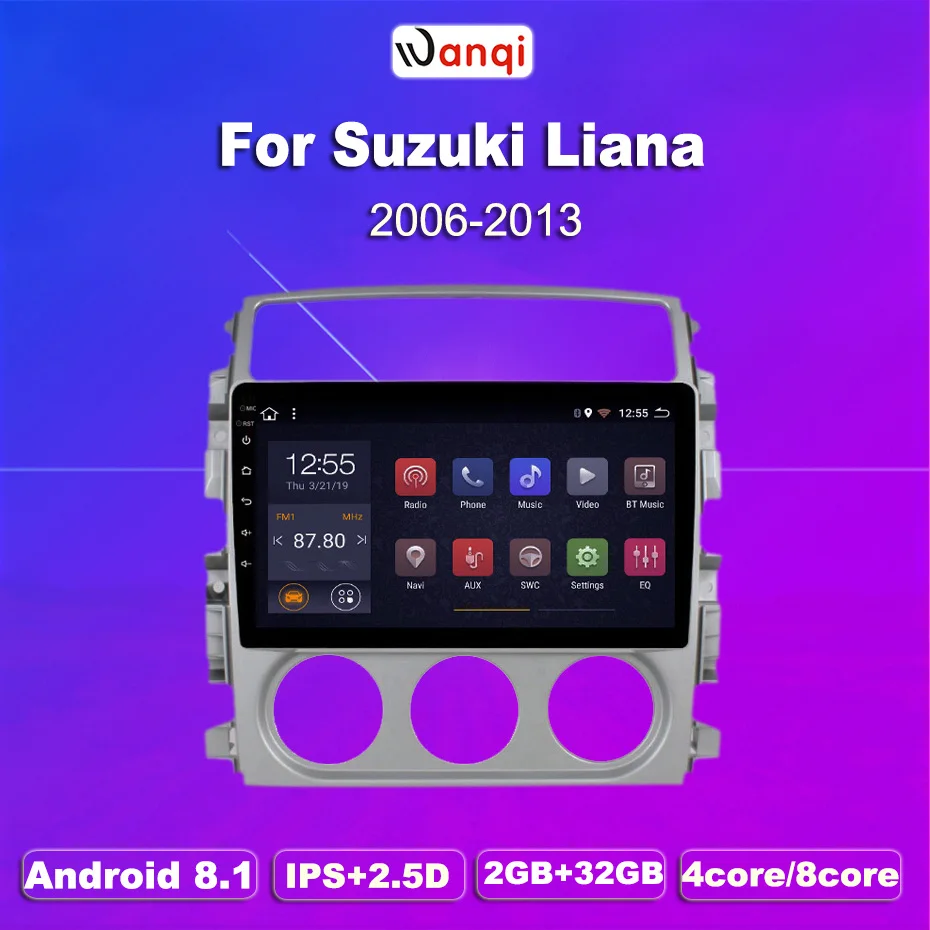 2G ram 32G rom 9 дюймов Android 8 1 автомобильный Dvd Gps плеер для Suzuki Liana 2007 2013 с радио