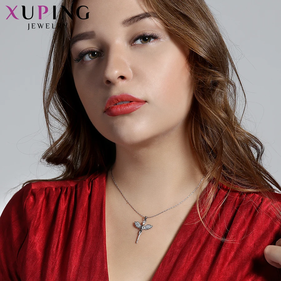 Xuping модное ожерелье кулон в форме человека для женщин и девушек ювелирные