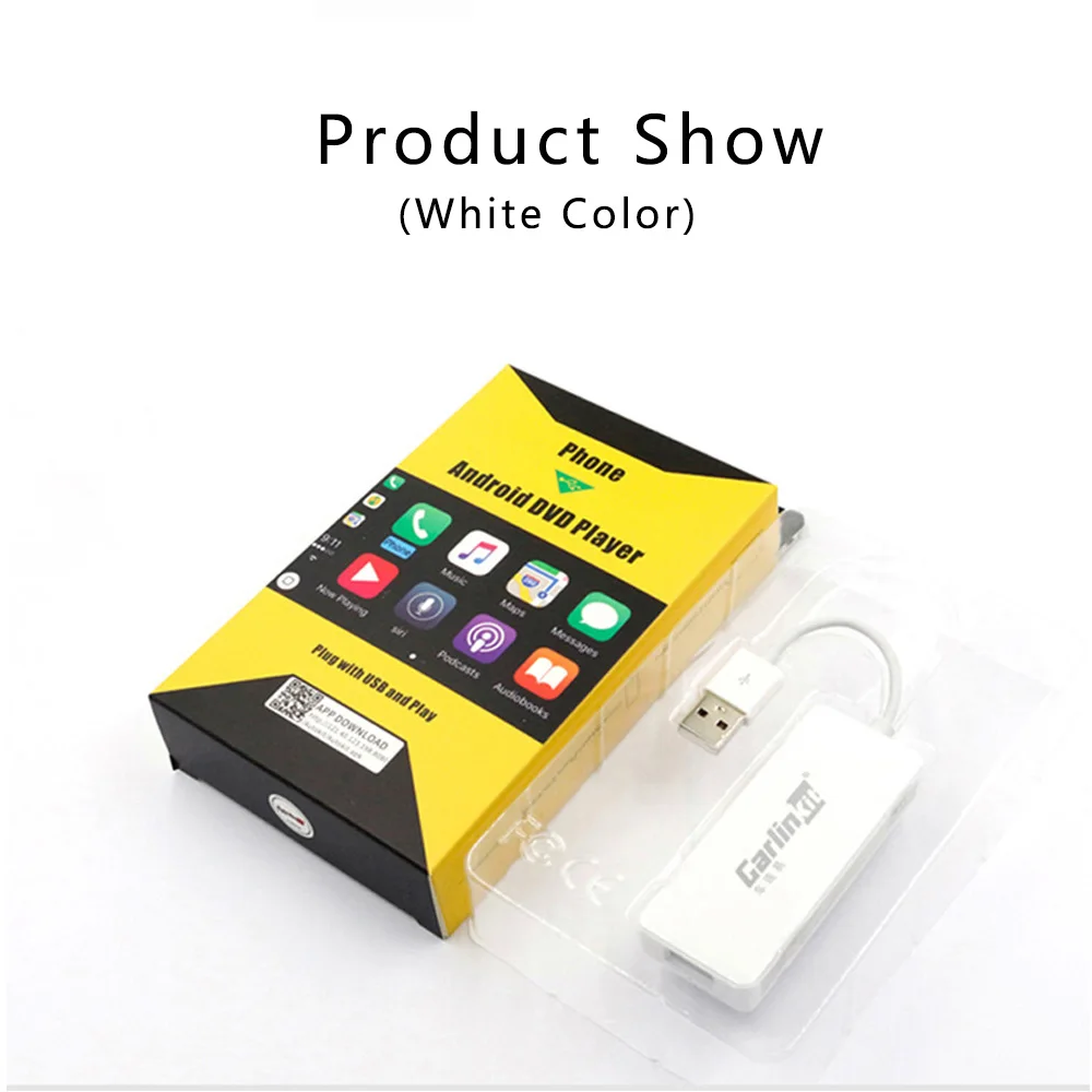 

Carlinkit Apple CarPlay /Android Auto Carplay Dongle for Android System Screen Smart link Support Mirror-link Online Map Music