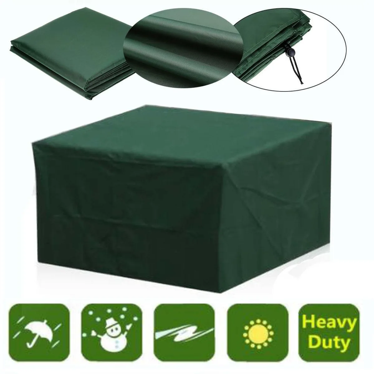 

Waterproof Furniture Covers Outdoor Patio Garden Decoration Rain Snow Chair Covers for Dust Proof Cover 210 D Green