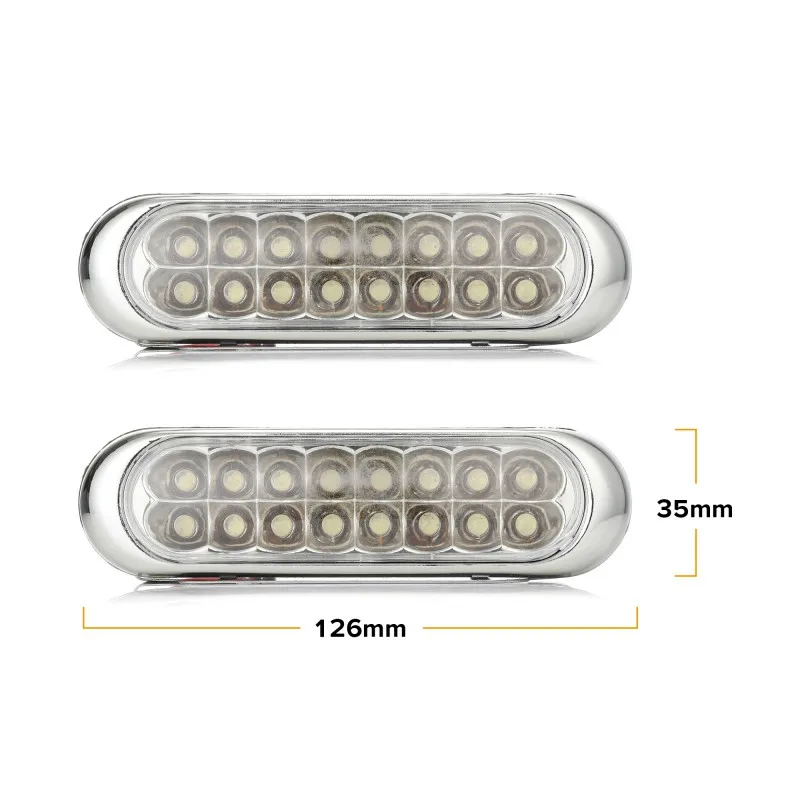 2 шт. Универсальные Автомобильные светодиодные лампы на 16 светодиодов |