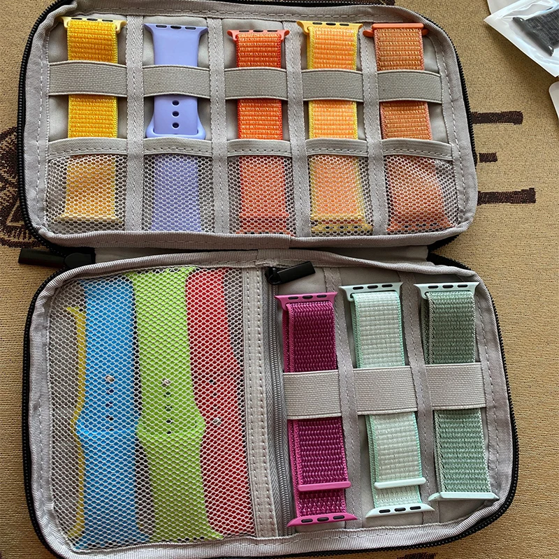 

Multifunction Portable Watch Strap Organizer Watch Band Box Storage Bag Watchband Holder for apple watch strap storage watch bag