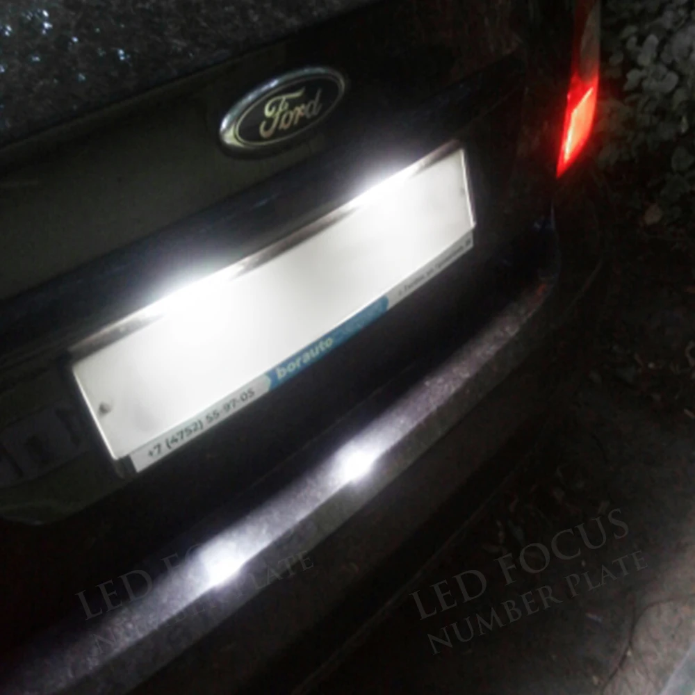 2 шт. светодиодный светильник номерного знака для Ford Focus C MAX MK2 03 08 автомобильный
