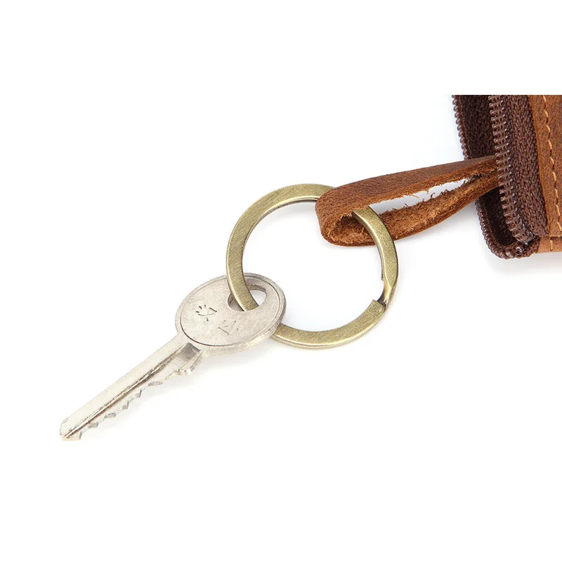 Винтажный кошелек из натуральной кожи 2020 на молнии сумка для кредитных карт