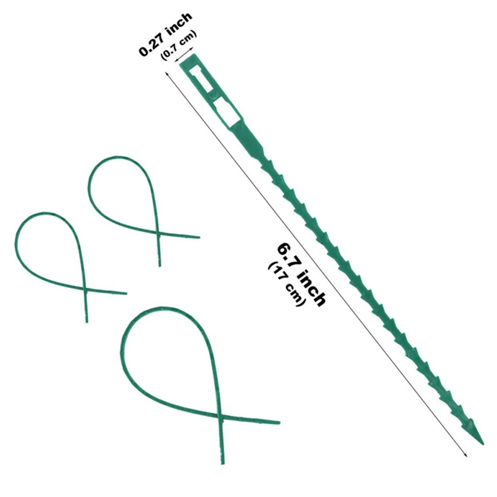 50 шт. многоразовые пластиковые ремни для растений садовые инструменты | Дом и сад