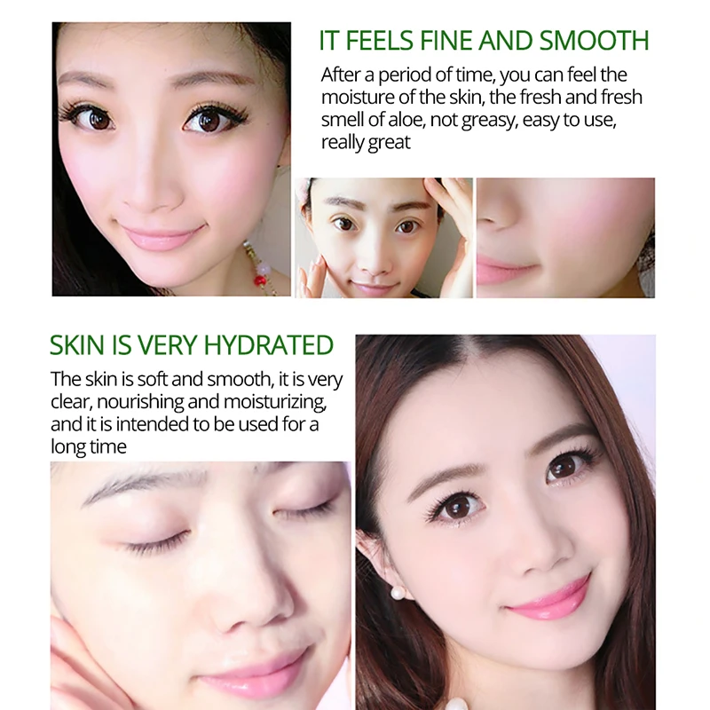 1 шт. натуральный алоэ вера Гладкий гель от Акне Отбеливающий Крем для лица всех