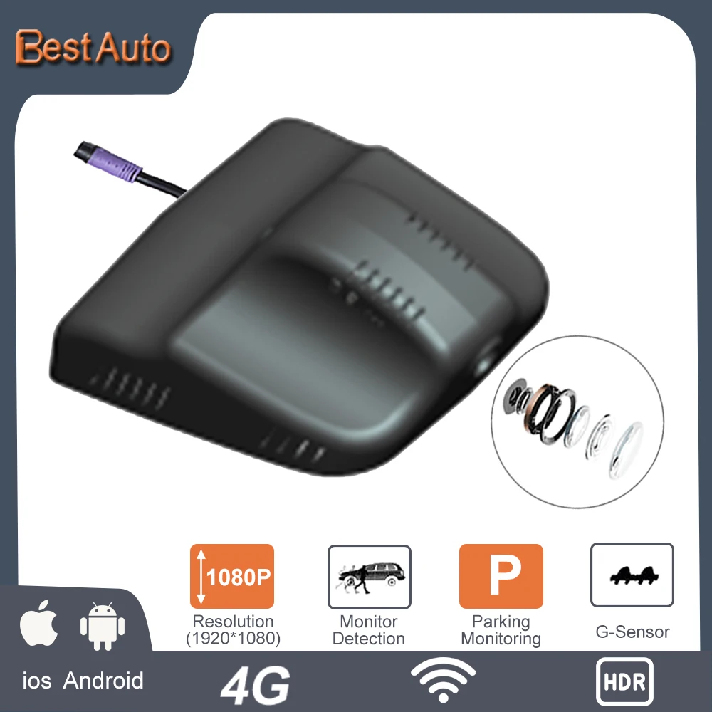 

APP Control G-sensor Wifi Dash Cam Digital Video Recorder for Toyota IA5 Cycle Recording Wide Dynamic Range Sony IMX323