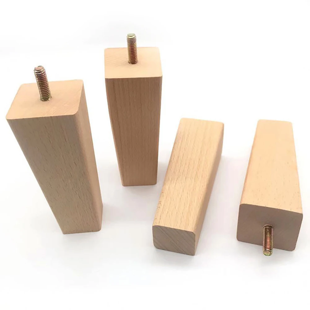 

4pcs Right Angle DIY Tool Universal Home Wooden Square Replacement Parts Solid Reliable Table Feet Furniture Leg Anti Moisture