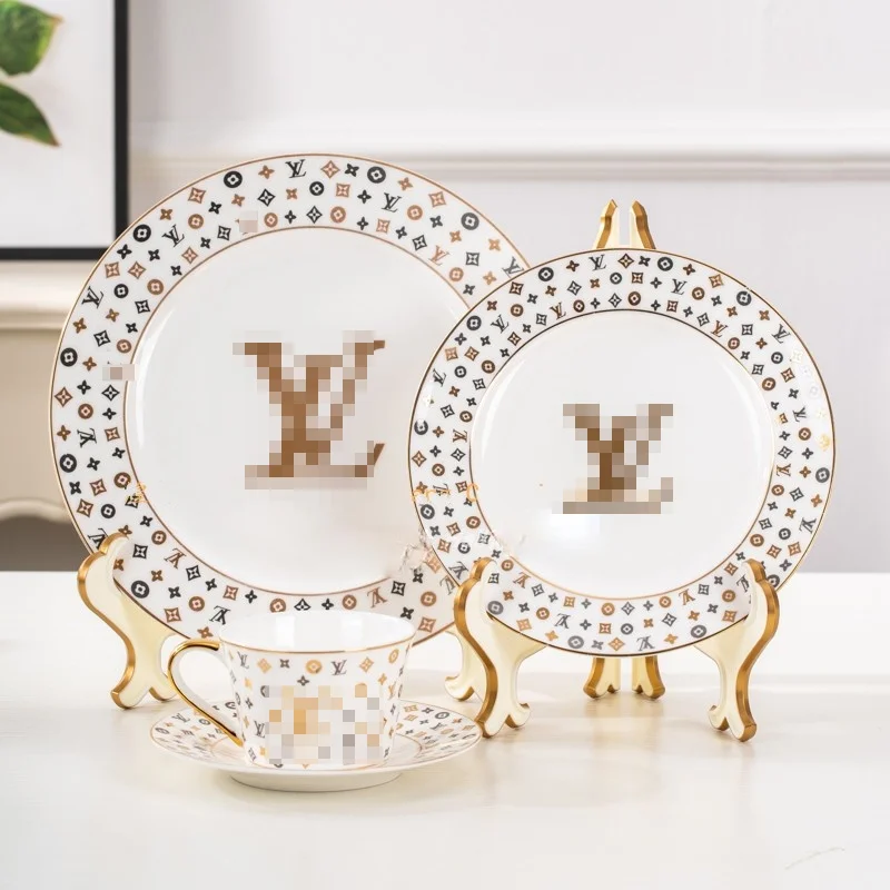 

Court style European ceramic creative plate dishes Western tableware household plate steak plate