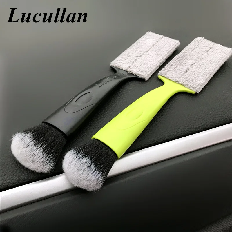

Lucullan Double Side Multi-function Interior Cleaning Brushes Car Wash Tools For Air Conditioning Panel Gap Dusting Remove