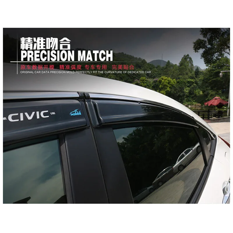 Ветровое стекло для Honda Civic 2006 2007 2008 2009 2010 2012 дефлекторы окон дождевик козырек от