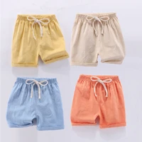 baby girl childrens shorts boys outer wear summer loose 2021 middle small kids thin cotton linen pants
