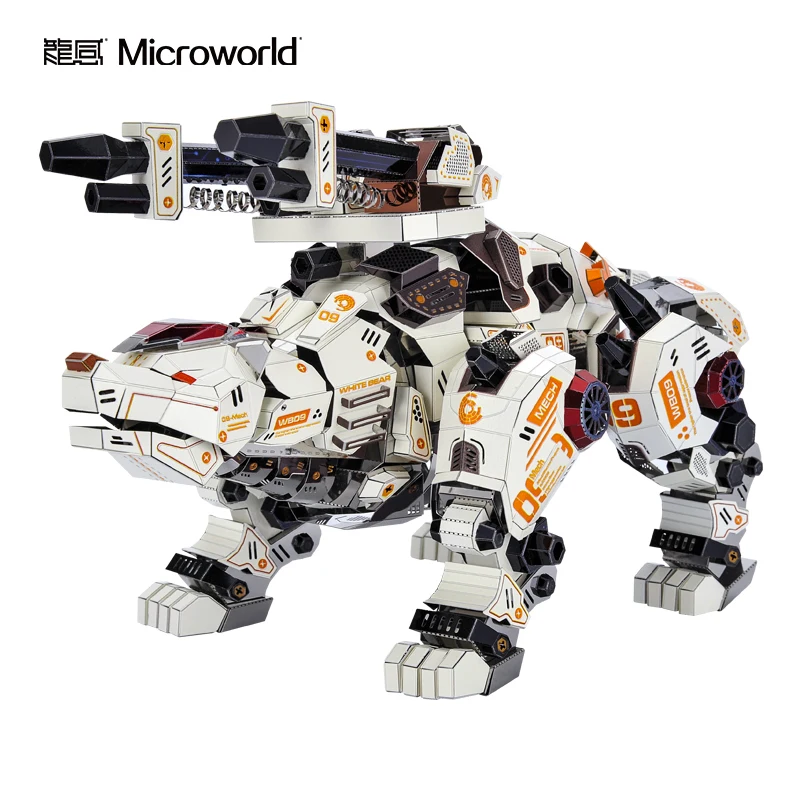 MICROWORLD Bear Treasure King 3D металлическая головоломка домашнее украшение коллекция для