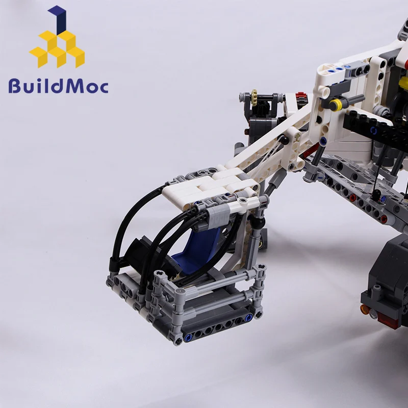 BuildMOC новая мощная конструкция мобильного крана LTM11200 RC технический мотор либхера