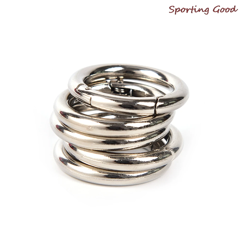 

35mm Circle Metal Carabiner Hook Spring Snap Round Clip Hook Keychain Camping Climbing Hiking Outdoor Hanger Kits