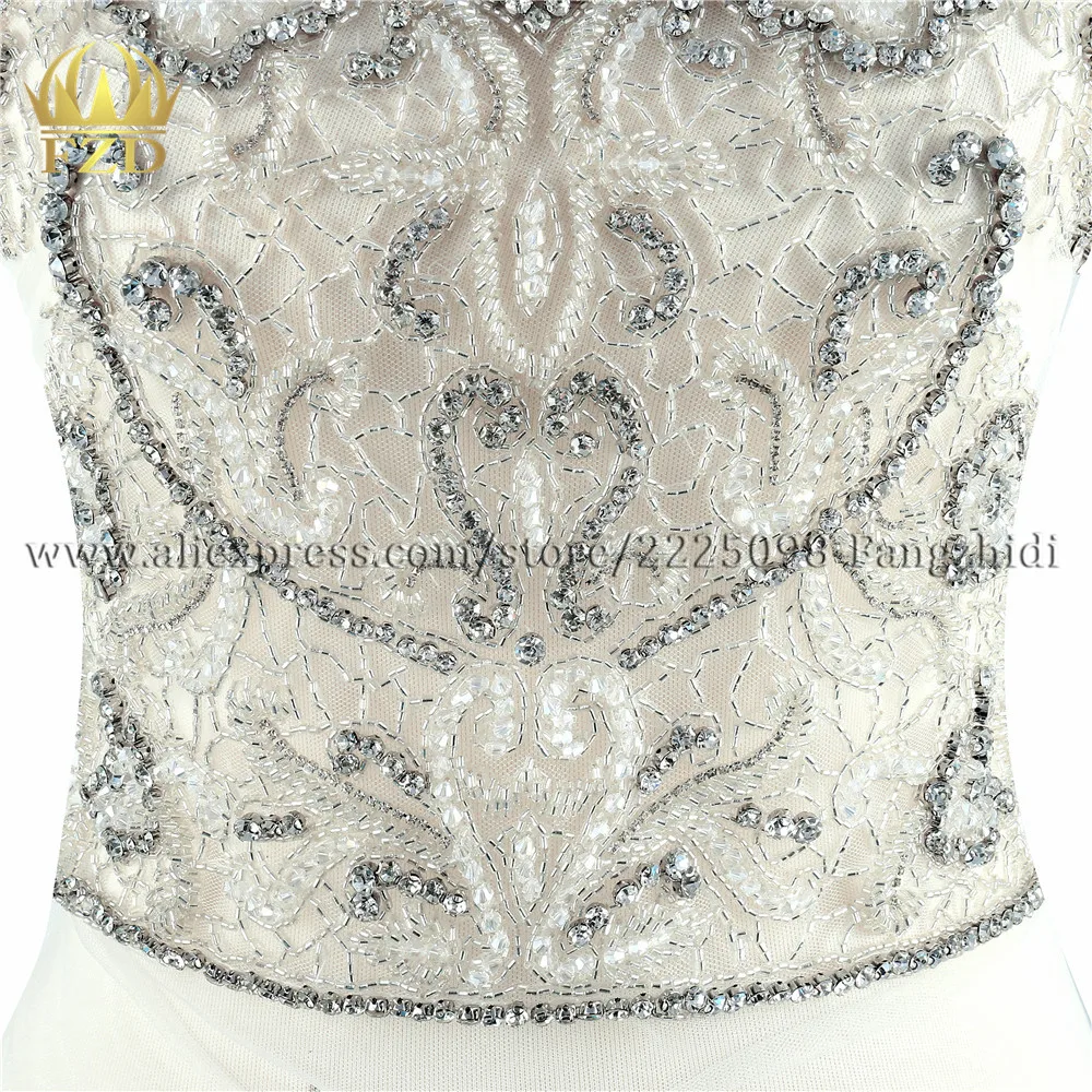 1 комплект роскошная каменная аппликация из хрустальных страз с бисером патчи