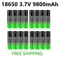 new genuine 18650 3 7v 9800mah rechargeable battery for flashlight torch headlamp li ion rechargeable battery drop shipping