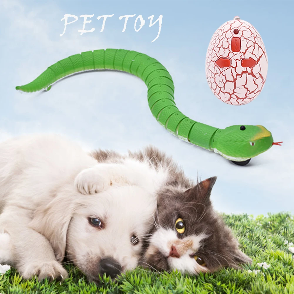 

Pet Cat Dog Toy Stunt Horror Prank Toy Novelty Infrared Remote Control Rattlesnake Toy Weird And Interesting Halloween Gift Toys