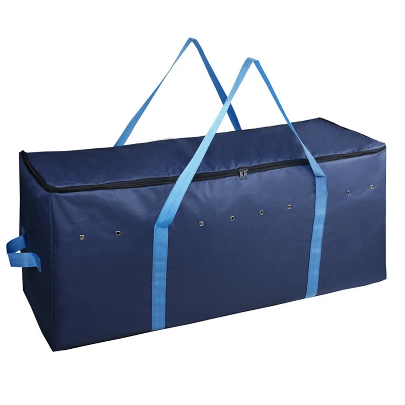 

Multipurpose Horse Feeding Foldable Portable Zip Closure Storage Tote Hay Bale 600D Oxford Cloth Bag Blue Carry Hay Bag