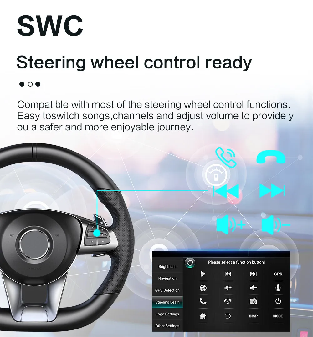 Автомагнитола DSP 15EQ мультимедийный плеер на Android с 7 &quot 9&quot 10 &quotэкраном GPS Wi-Fi 1 ГБ