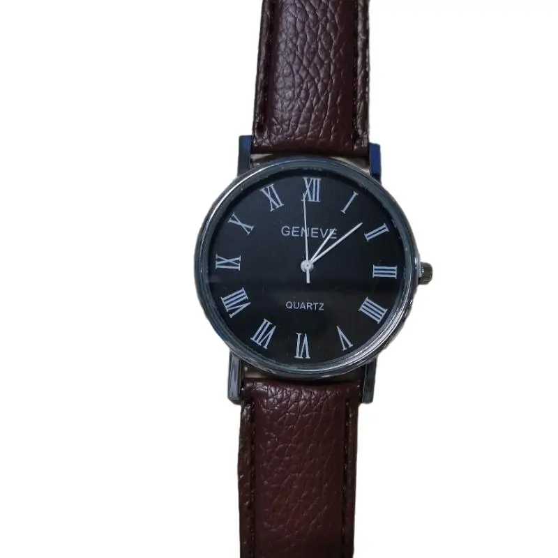 

2020 Fashion Men's Watch Men Roman Numerals Blu-Ray Faux Leather Band Quartz Analog Business Men's Wrist Watches Casual Business