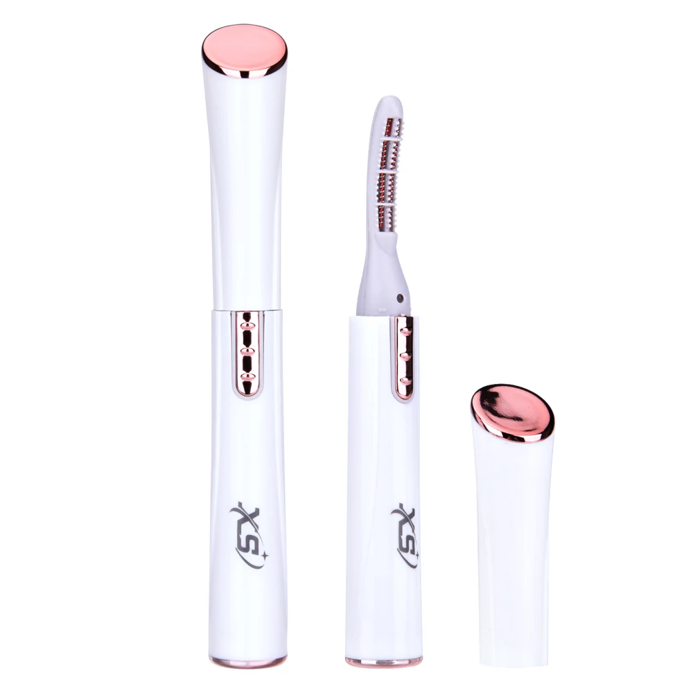 Портативный электрический карандаш для завивки ресниц с подогревом тушь стойкий