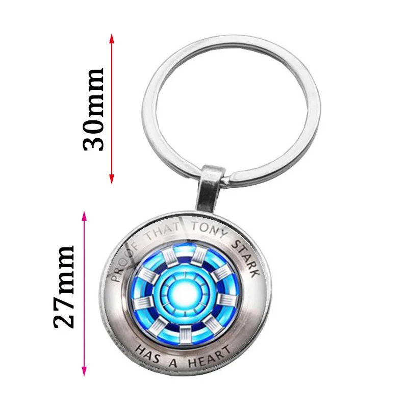 Железный человек Tony Stark стеклянный кулон брелок мужской Шарм высококачественный