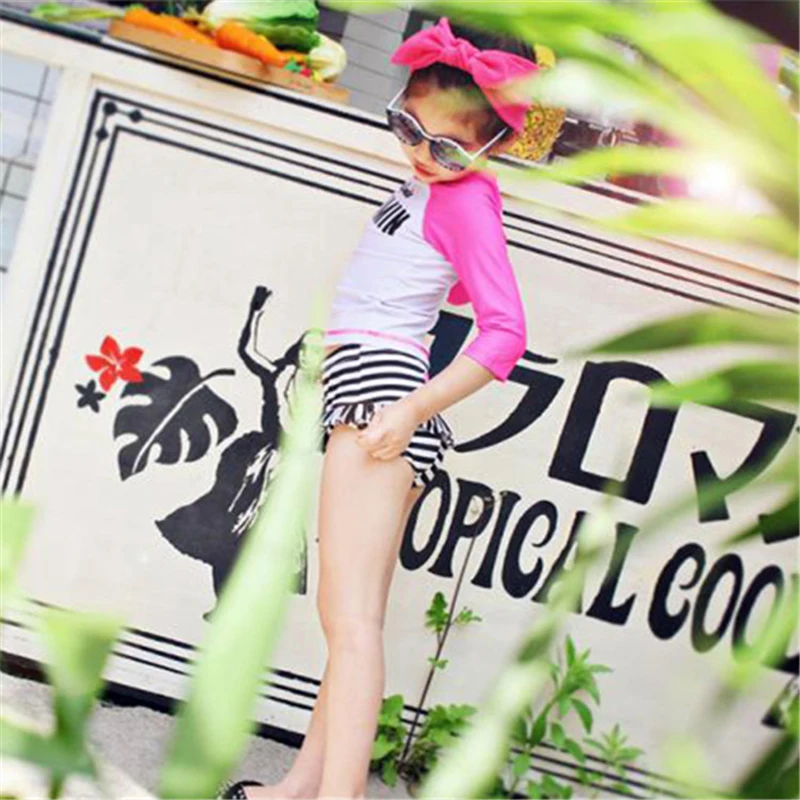 Новинка 2020 детское семейное бикини размером 4XL из трех предметов Swimwar для