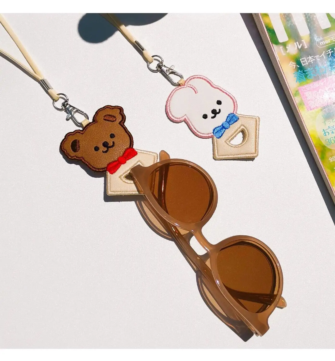 Bentoy Milkjoy Korea Japan Fashion Rabbit Bear Glasses Hook Up Hanging Neck Cartoon Beauty Travel Sunglasses Bags Accessories | Багаж и