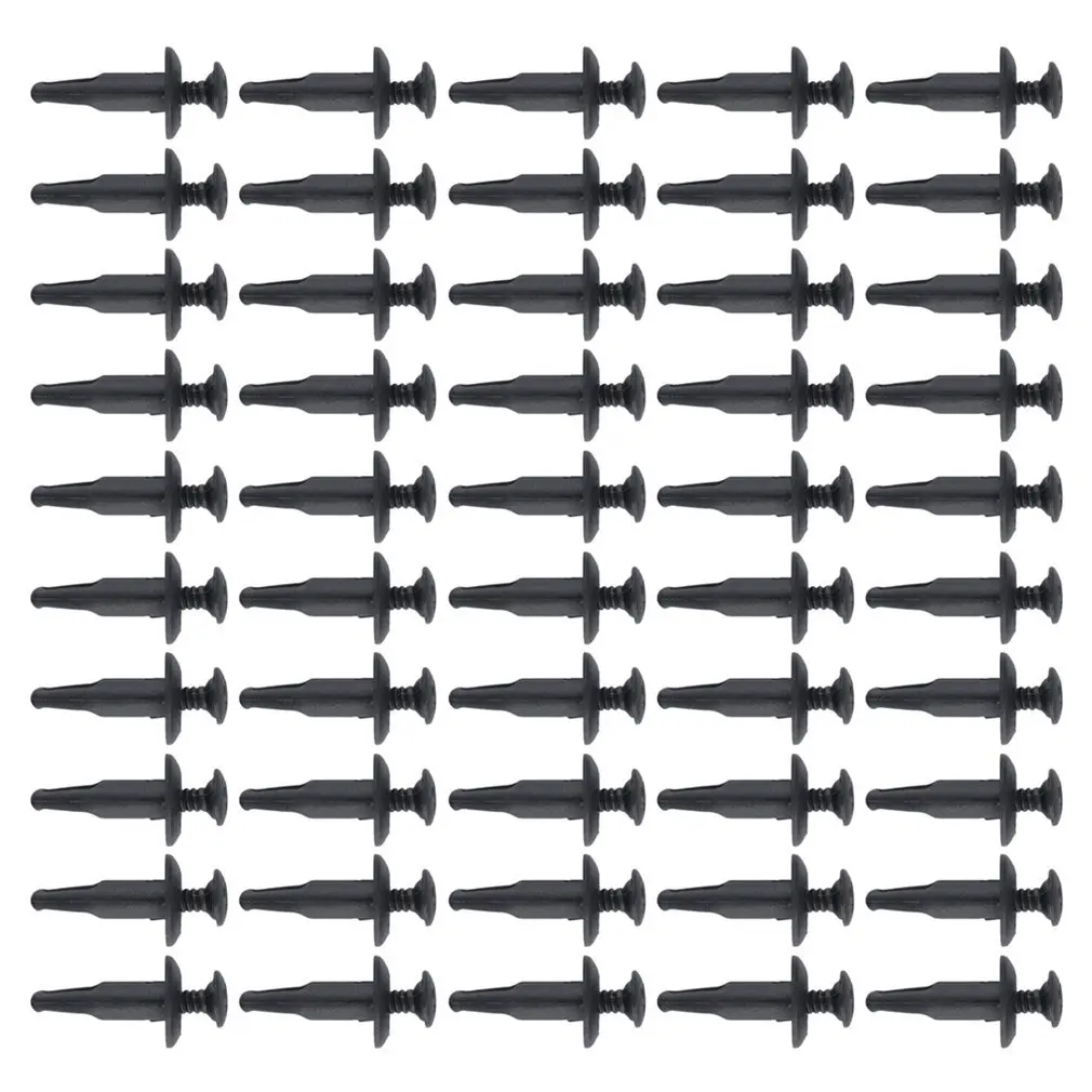 

50Pcs Plastic Push Type Rivet Retainer Fastener Bumper Pin Clips for