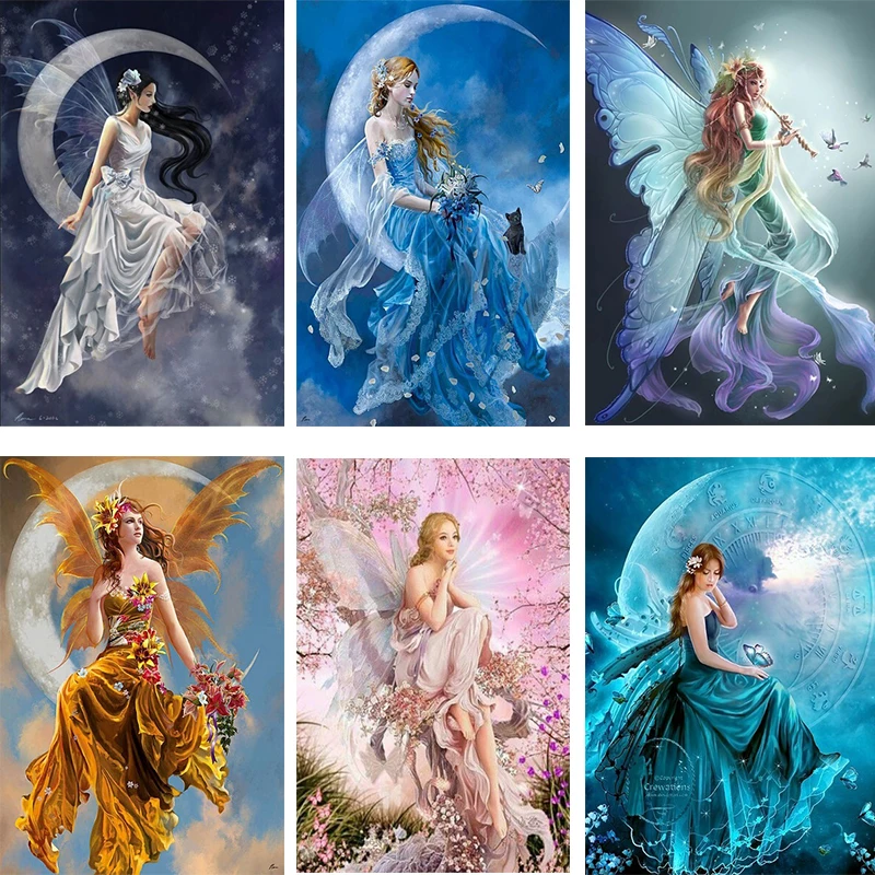 

5D DIY diamond painting angel cross stitch embroidery mosaic handmade square round diamond wall decoration craft gift