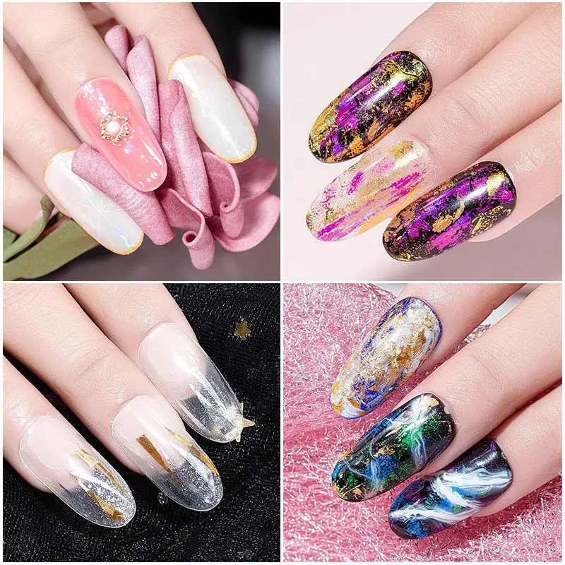 Голографические наклейки для ногтей Saviland сделай сам лак Metaal Kleur Starry переводные