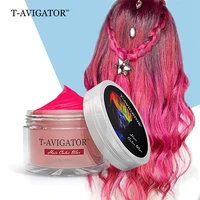 newest product 7 colors disposable hair color wax hair dye curly cream one time molding paste