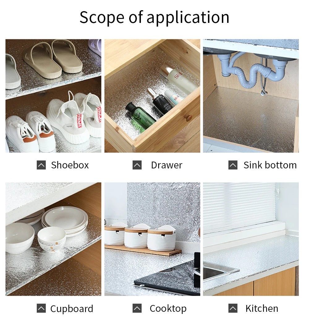 Бумажная подкладка для выдвижных ящиков кухонный шкаф водостойкая и