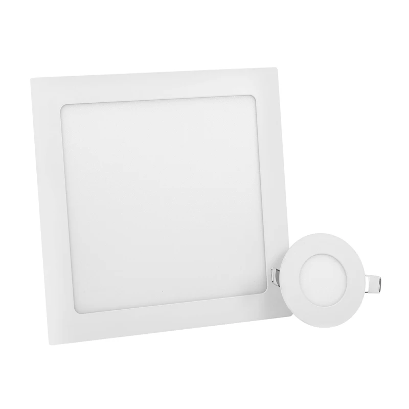 

LED Panel Light 3W 4W 6W 9W 12W 15W 18W Round Square Panel LED Spot light AC110V 220V ceiling light Indoor Recessed Downlight