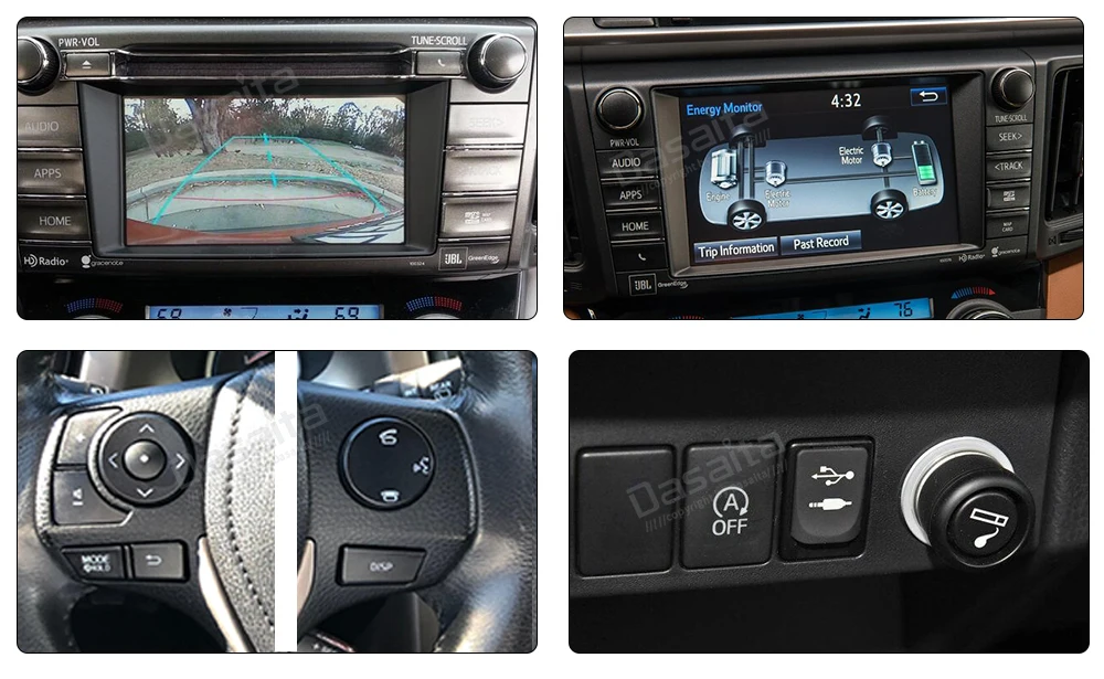 10," ips 1 Din Android 9,0 мультимедийный автомобильный радиоприемник для Toyota RAV4 USB 4 Гб ram MAX6 gps Bluetooth