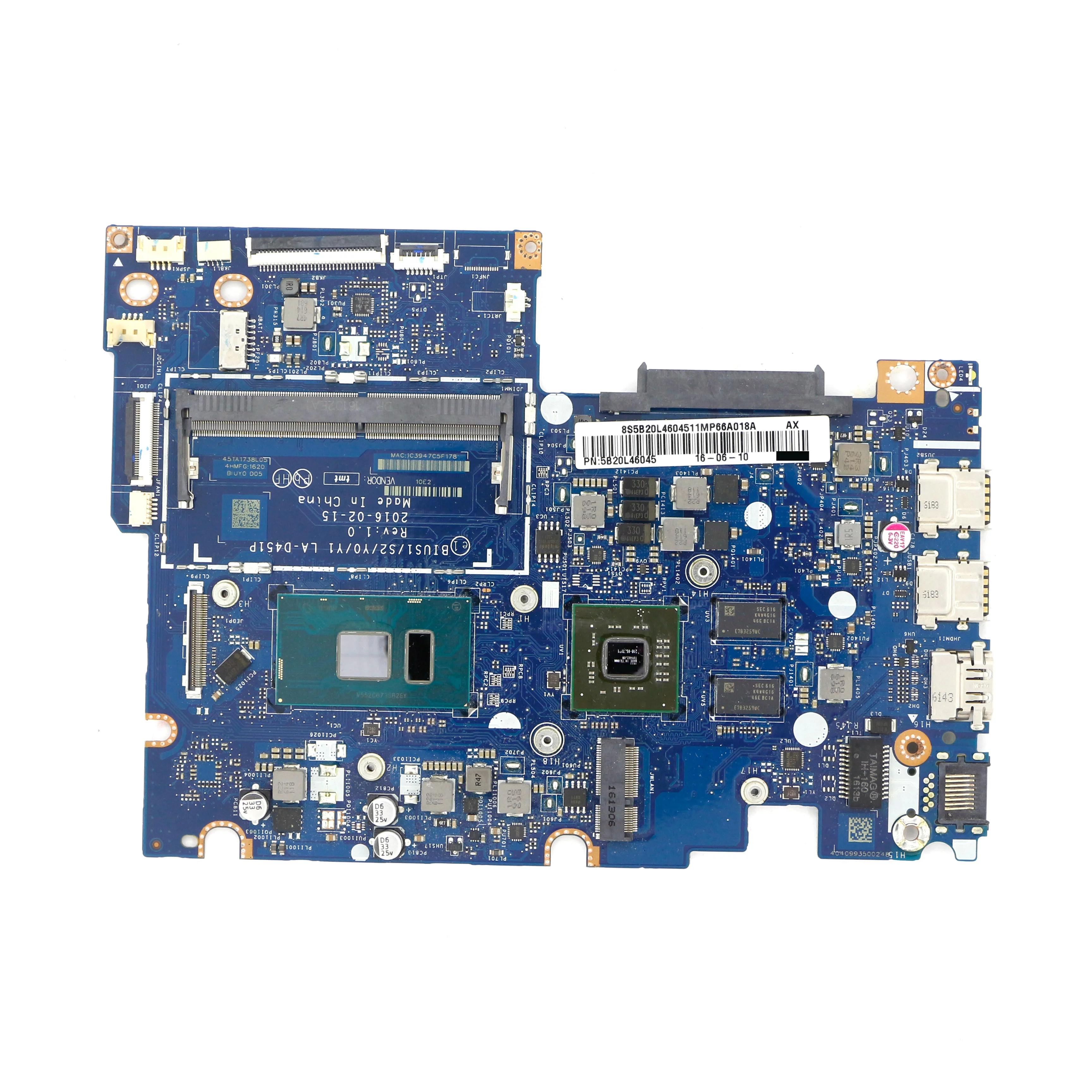 5B20L46045-Дискретная материнская плата BIUS1/S2/Y0/Y1 Фотосессия + R5 M330 V2G для Lenovo Yoga 510-14isk |