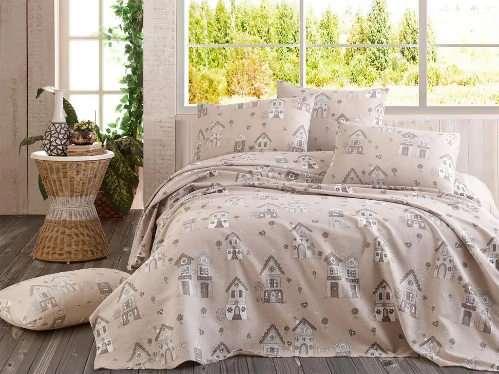 Çeyizdiyarı Ares Double Personality Pique Pack Beige | Дом и сад