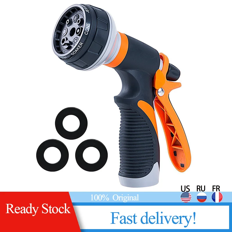 Водяной пистолет Давление распылитель для омывателя Насадка На садовый шланг