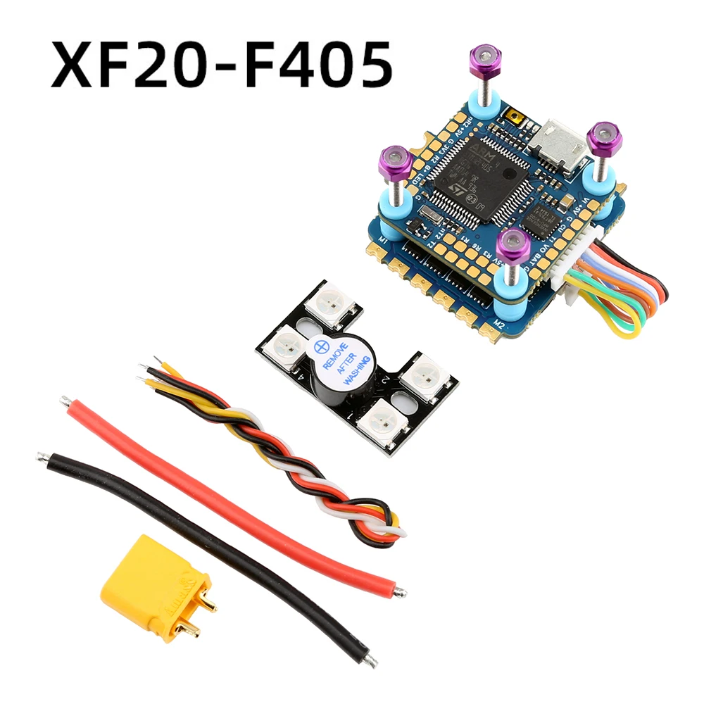 20x20 мм XF20 F405 F4 OSD Контроллер полета с датчиком тока и 35A BL_S 2 4S 4in1 ESC стек для