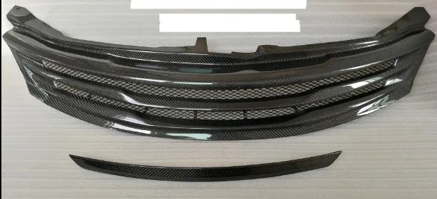 Подходит для TOYOTA Camry 16 17 углеродного волокна передний верхний бампер, капот решетка радиатора
