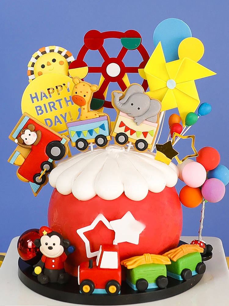 

Украшение для торта в виде клоуна на день рождения, 1 год