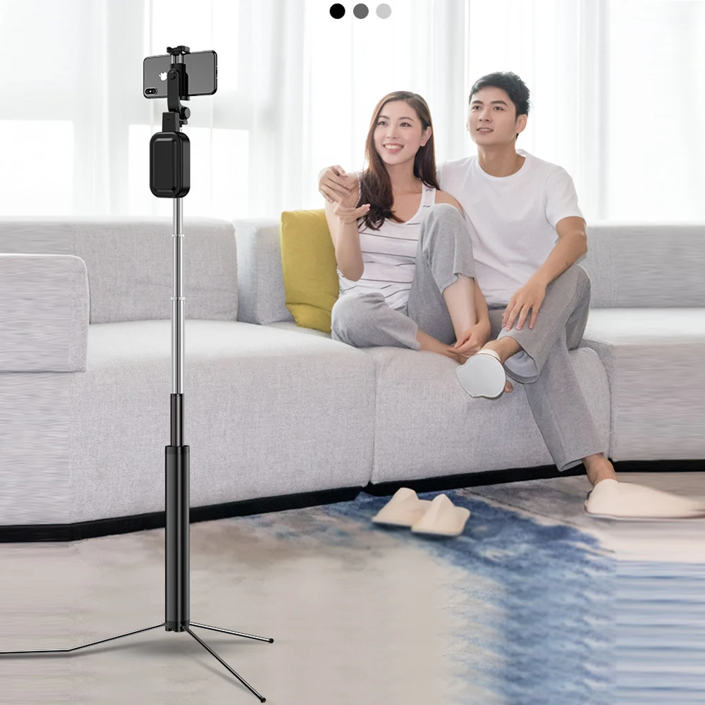 MAMEN Bluetooth селфи палка штатив портативный ручной с заполняющим кольцом света