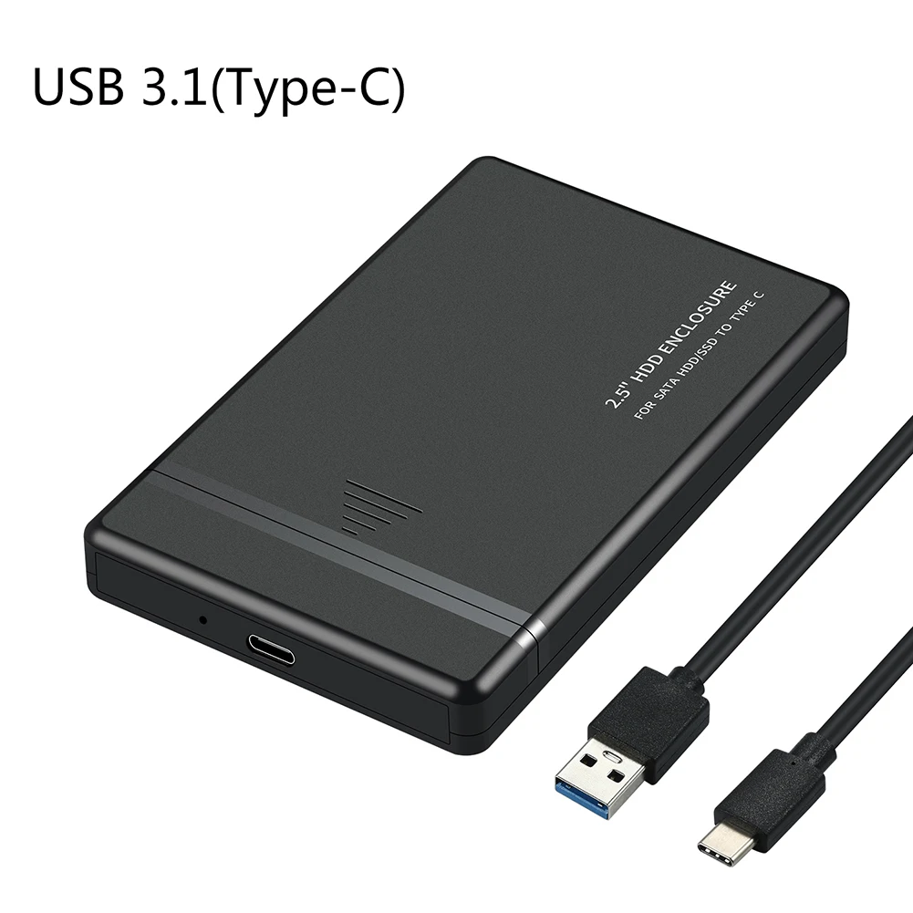 Чехол для жесткого диска 2 5 SATA к USB 3 0 корпус SSD HDD Box Type C 1 чехол с поддержкой UASP HD