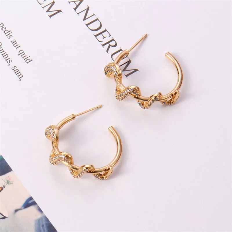 

Punk 925 Silver Needle Small Hoop Earrings for Women Fashion Design Animal Snake Shaped Gold Silver Earrings silver 925 Jewelry
